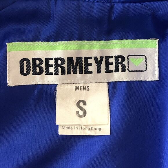 Vtg Obermeyer Caribou Anorak Jacket Pullover Jacket Small Blue Light Weight - Picture 8 of 12